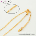 44436 xuping jewelry 24k gold plated double round eternity fashion necklace